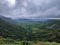 Mountain and Vallies in Rainy Season