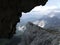 Mountain view at Alpspitze via Ferrata in Garmisch-Partenkirchen, Bavaria, Germany