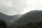 Mountain view in a cloudy day - Panoramic landscape