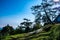 Mountain view at Doi Kiew Lom view point in Huai Nam Dang national park