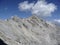 Mountain view of famous climbing route from Jubilaumsgrat to Zugspitze mountain, Germany