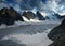 Mountain view from French Alps, Ecrins, France.