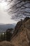 Mountain view from Heuberg, Bavaria in springtim