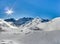 Mountain view of the Montafon skiing area