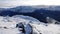 Mountain view from Mount Hoven in Loen in Vestland in Norway