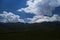 Mountain view. Mountains of the North Caucasus in summer. View of mount Elbrus. Eternal glacier.