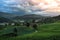 Mountain view rainy season Black cloud