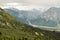 Mountain view from the Sheep Creek Trail in Kluane National Park, Yukon, Canada