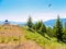 The mountain viewpoint over Kelowna, British Columbia, Canada, o