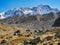 Mountain views on the way to Arsine lakes and glacier, Ecrins national park, France