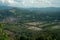 Mountain village from height mountain peak view, bird view, aerial view, Broga Hill, Malaysia