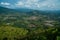 Mountain village from height mountain peak view, bird view, aerial view, Broga Hill, Malaysia