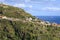 Mountain village view with Atlantic Ocean in Madeira