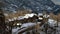 Mountain village in winter. Chemp, Aosta Valley, Italy