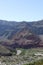 Mountain Vista with Redrock Sandstone and Virgin River in Utah