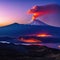 mountain volcano landscape sky nature cloud mountain cloud