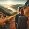 Mountain Wanderlust: Sunrise Trek with Adventurous Traveler