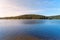 Mountain water reservoir Josefuv Dul, aka Josefodolska Dam, Jizera Mountains, Czech Republic. Sunny summer day