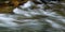 Mountain water stream at long shutter speed