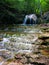 Mountain waterfall in the forest