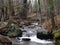 Mountain waterfall peaceful