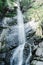 mountain waterfall tourist travel active image of life vacation