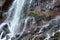 mountain waterwall. Mountain landscape with waterfall. natural background, trekking, mountain walks, healthy and active lifestyle