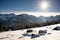 Mountain winter landscape. Polish Tatras