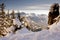 Mountain winter landscape. Polish Tatras