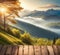 Mountain Wooden Veiw Natural Background