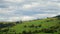 Mountaine with forest. Nature timelapse Landscape with Beautiful blue sky with clouds