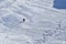 Mountaineer climbing in Fagaras Mountains in winter