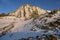 Mountaineering ascending to the Mont-Blanc via Glacier de Tete Rousse and the Grand Couloir is a couloir on the Aiguille du GoÃ»