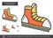 Mountaineering boots line icon.