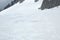 mountaineers roped together to ascend a glacier in Mount Blanc, Courmayeur, Italy