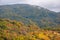 Mountainous carpathian countryside in autumn