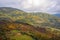 Mountainous carpathian countryside in autumn