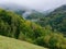 mountainous carpathian countryside landscape in autumn