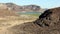 Mountainous and coastal desert landscape near Playa Balandra, BCS, Mexico