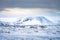 Mountainous Icelandic volcanic wilderness in winter