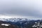 Mountainous landscape of the peaks of europe