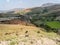 The Mountainous landscape in the south of Madagascar, with grazing cattle