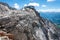 Mountainous landscape with Stairway to Nothingness site of Dachstein Skywalk in Austria