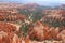 Mountainous landscapes reddish fairy chimneys Bryce Canyon