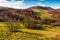 Mountainous rural area in late autumn