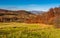 Mountainous rural area in late autumn