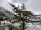 Mountains in Alps Grossglockner road before winter time