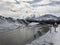 Mountains in Alps Grossglockner road before winter time