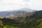 Mountains in Anaga rural park, Teide volcano background, Tenerife