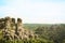 Mountains of Bastei, rocks formation in Saxon Switzerland National Park, Kurort Rathen